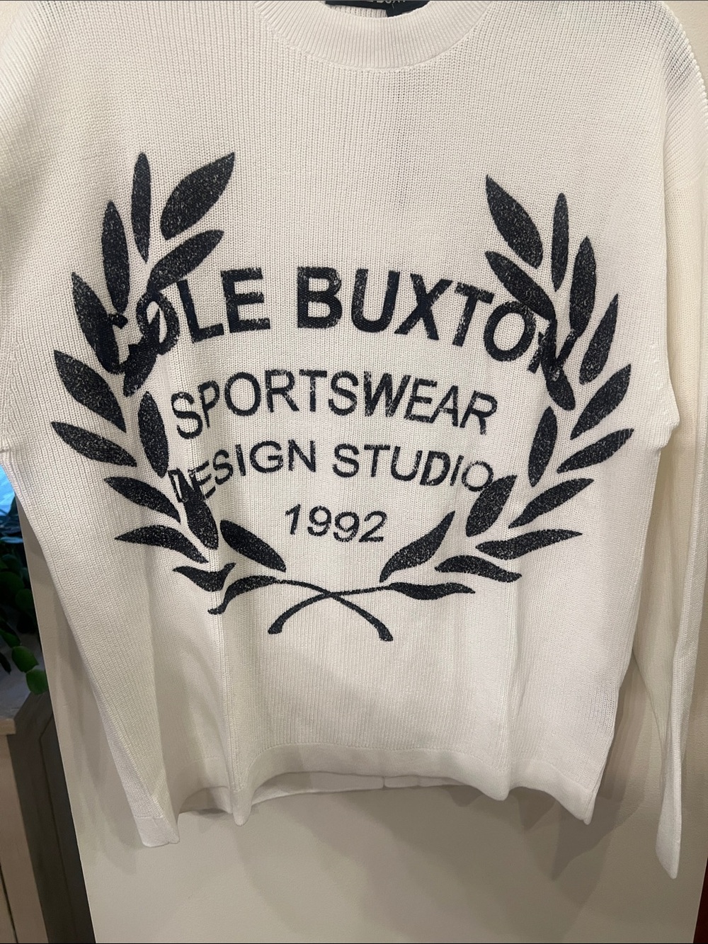 Cole Buxton Open Knit wreath sweater